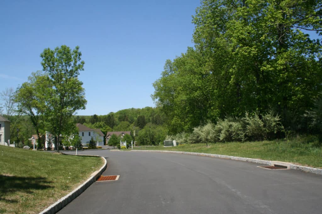 Street in new housing development Pond Creek