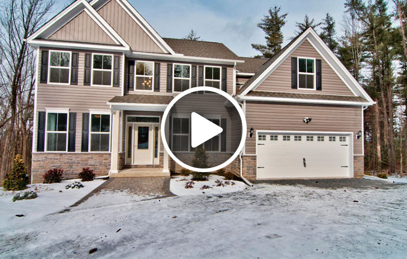 Pocono builder two story home