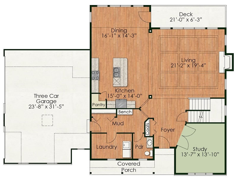 Snydersville - 1st Floor Floorplan