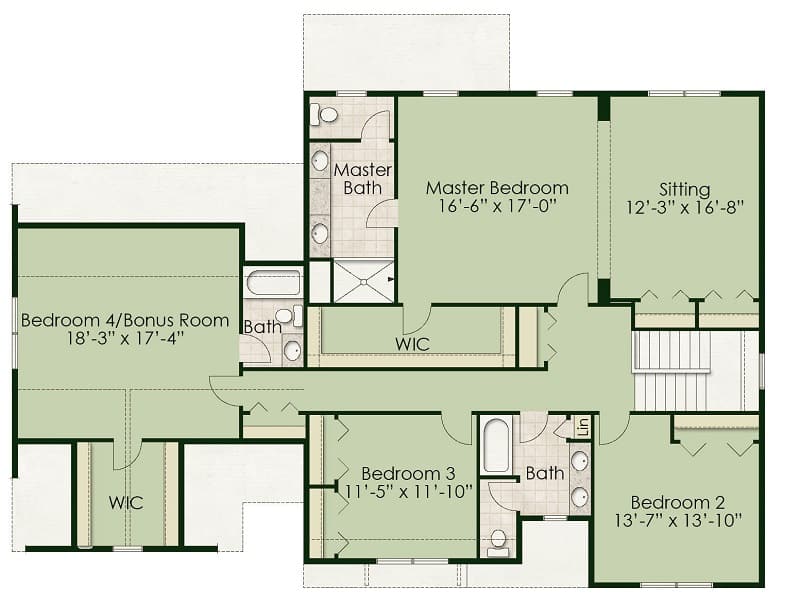Snydersville - 2nd Floor Floorplan
