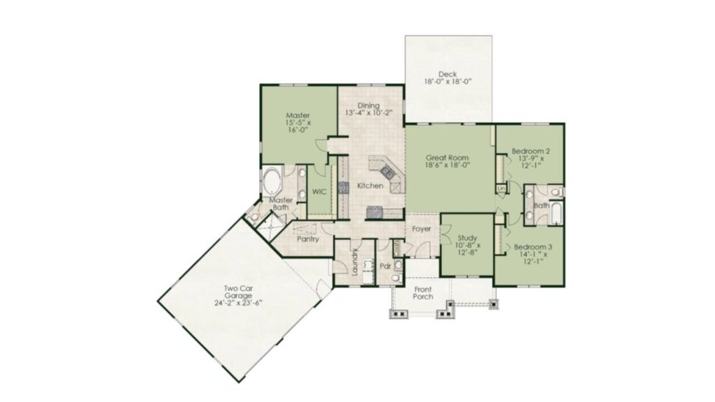 Ripley floorplan, first floor