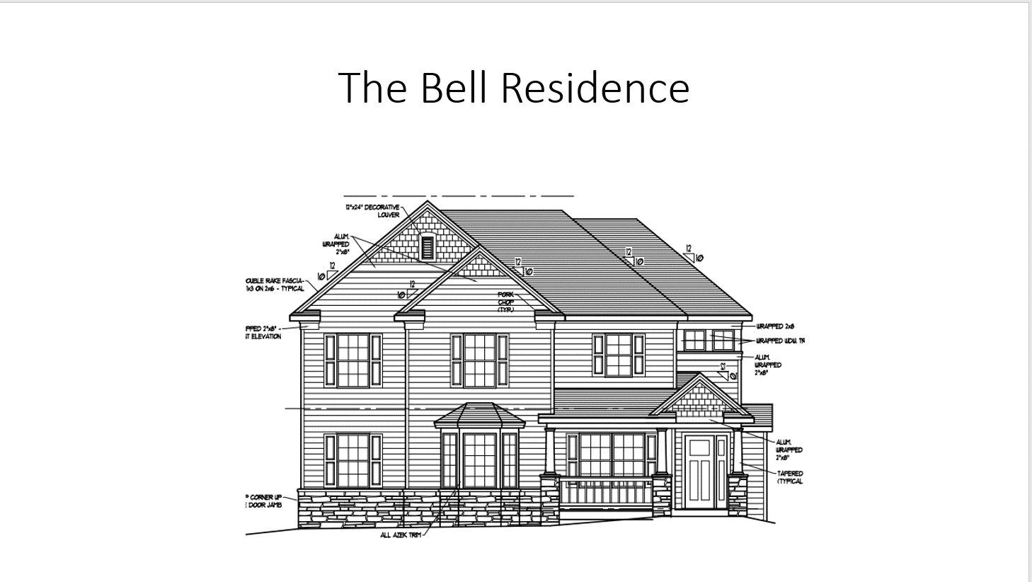 Bell front elevation