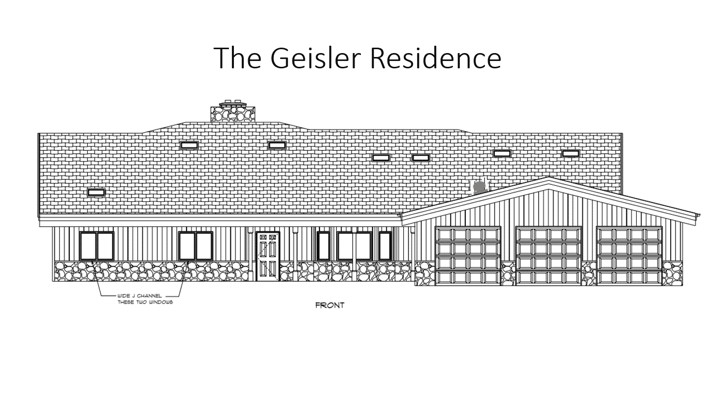 Geisler home front elevation
