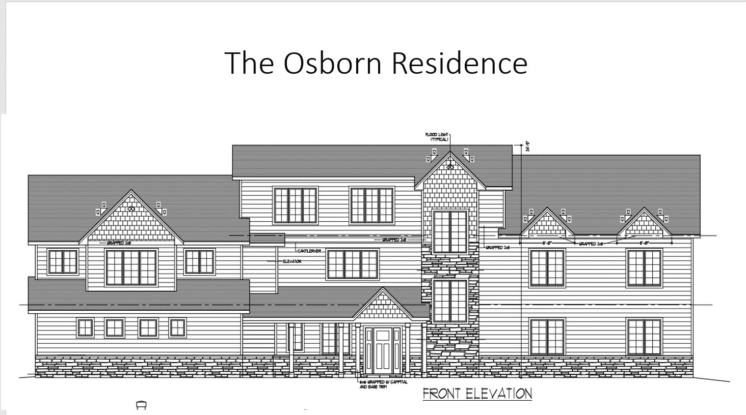 Osborn front elevation