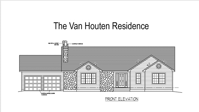 Van Houten Front Elevation