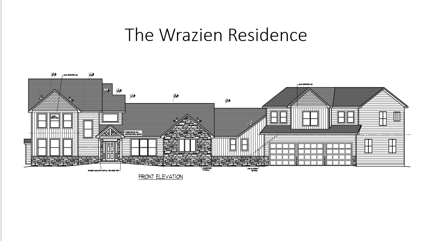 Wrazien front elevation
