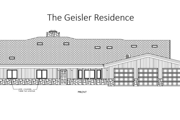 Geisler home front elevation