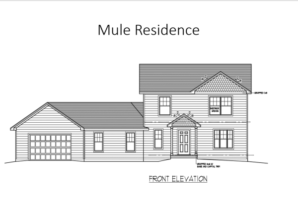 Mule front elevation