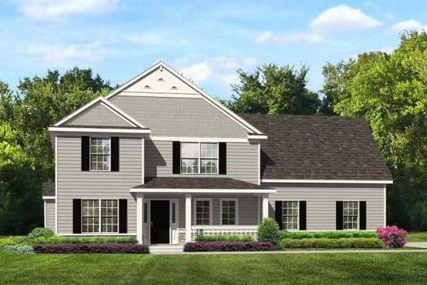 Rendering of Saratoga model home exterior