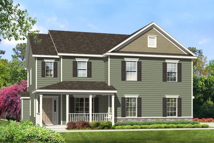 Rendering of Van Buren model home exterior